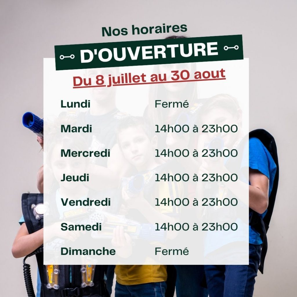 Horaires été